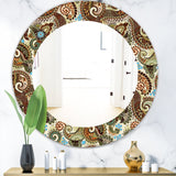 Paisley 13' Bohemian and Eclectic Mirror - Oval or Round Wall Mirror