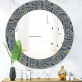 Lace Pattern' Bohemian and Eclectic Mirror - Oval or Round Wall Mirror