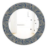 Lace Pattern' Bohemian and Eclectic Mirror - Oval or Round Wall Mirror
