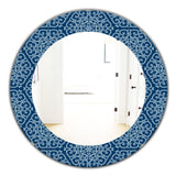 Vintage Pattern' Modern Mirror - Oval or Round Wall Mirror