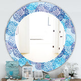 Sea Motif Pattern' Traditional Mirror - Oval or Round Wall Mirror