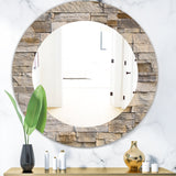 Stone 1' Modern Mirror - Oval or Round Wall Mirror
