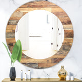 Wood IV' Modern Mirror - Oval or Round Wall Mirror