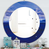 Blue Vibe' Traditional Mirror - Oval or Round Wall Mirror