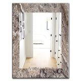 Onyx Travertine Tile' Mid-Century Mirror - Oval or Round Wall Mirror