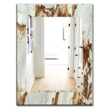 Natural Onyx Texture' Mid-Century Mirror - Oval or Round Wall Mirror