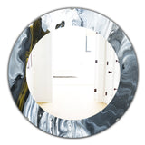 Marbled Geode 14' Mid-Century Mirror - Oval or Round Wall Mirror