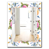 Pink Blossom 34' Traditional Mirror - Oval or Round Wall Mirror