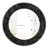 Obsidian Impressions 10' Modern Mirror - Oval or Round Wall Mirror