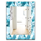 Triangular Colourfields 33' Mid-Century Mirror - Oval or Round Wall Mirror
