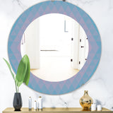 Pastel Dreams 7' Mid-Century Mirror - Oval or Round Wall Mirror