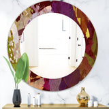 Psychedelic Matte' Modern Mirror - Oval or Round Wall Mirror