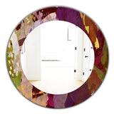 Psychedelic Matte' Modern Mirror - Oval or Round Wall Mirror