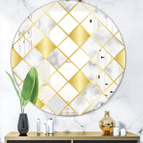 Capital Gold Diamond 2' Mid-Century Mirror - Oval or Round Wall Mirror