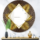 Leopard 5' Glam Mirror - Oval or Round Wall Mirror