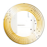 Yellow Circles' Glam Mirror - Oval or Round Accent or Vanity Mirror
