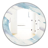 Modern Abstract Drift' Traditional Mirror - Oval or Round Wall Mirror