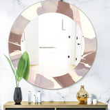 White and Placid I Blush' Traditional Mirror - Oval or Round Wall Mirror