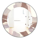 White and Placid I Blush' Traditional Mirror - Oval or Round Wall Mirror