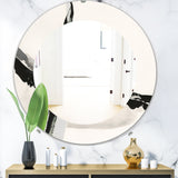 Abstract Neutral I' Modern Mirror - Oval or Round Wall Mirror