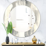 Gold Glamour Direction I' Modern Mirror - Oval or Round Wall Mirror