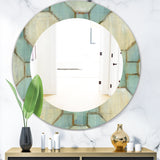 Geometric Title Element' Modern Mirror - Oval or Round Wall Mirror