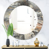 Fire and Ice Minerals I' Farmhouse Mirror - Oval or Round Wall Mirror