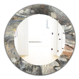 Fire and Ice Minerals I' Farmhouse Mirror - Oval or Round Wall Mirror