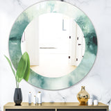 Lost Into The Blue' Traditional Mirror - Oval or Round Wall Mirror