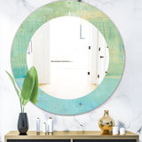 Dreaming Of The Shore I' Traditional Mirror - Oval or Round Wall Mirror
