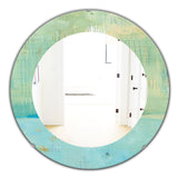 Dreaming Of The Shore I' Traditional Mirror - Oval or Round Wall Mirror
