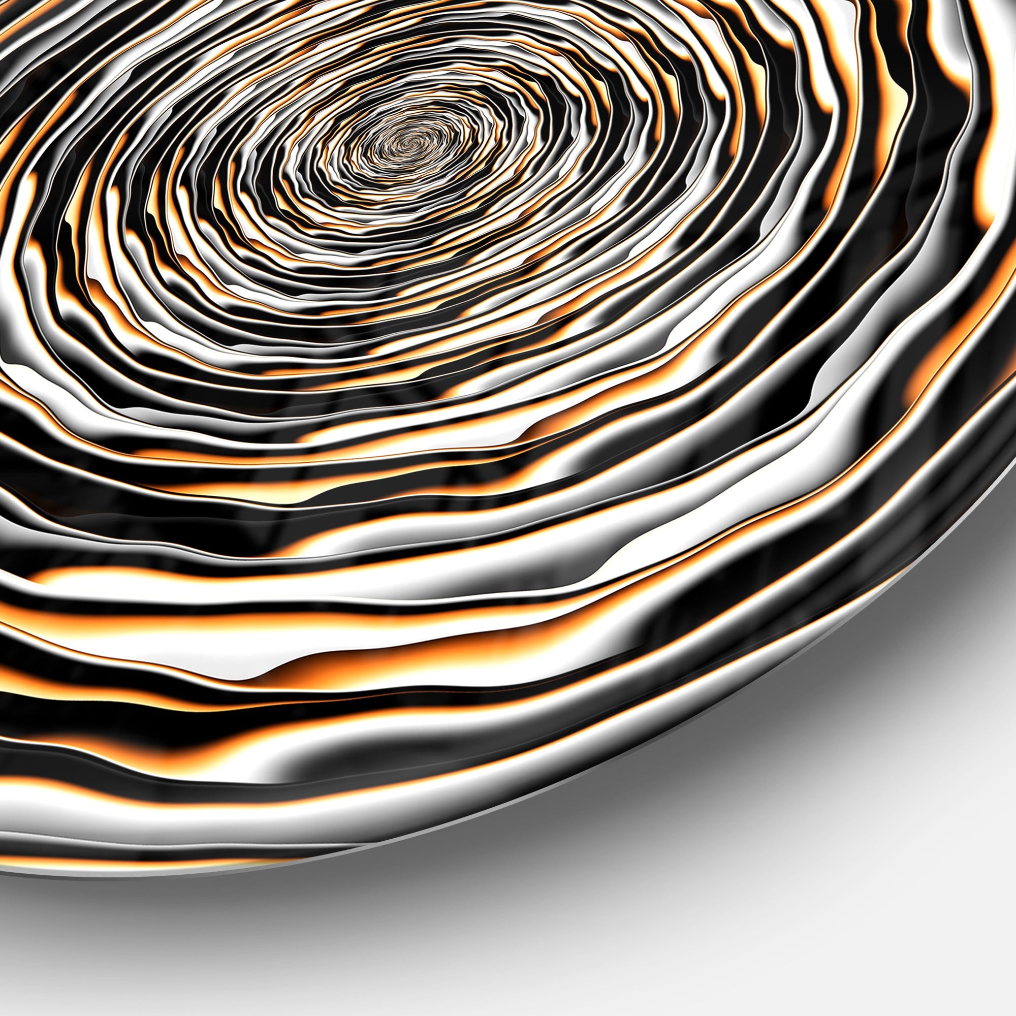 Fractal Rotating Abstract Design Large Abstract Metal Artwork