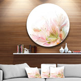 Floral Abstract Design on White Extra Large Floral Wall Art