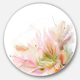 Floral Abstract Design on White Extra Large Floral Wall Art