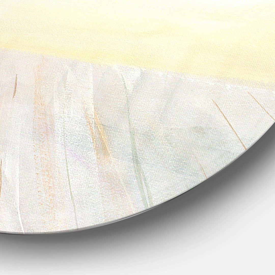 Seaside Morning no Window - Beach Circle Metal Wall Decor