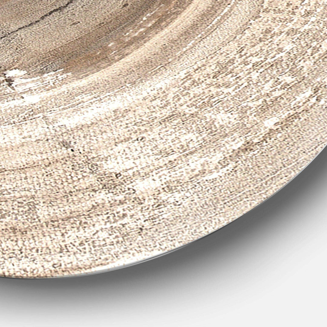 Circle natural elements II - Abstract Metal Circle Wall Art