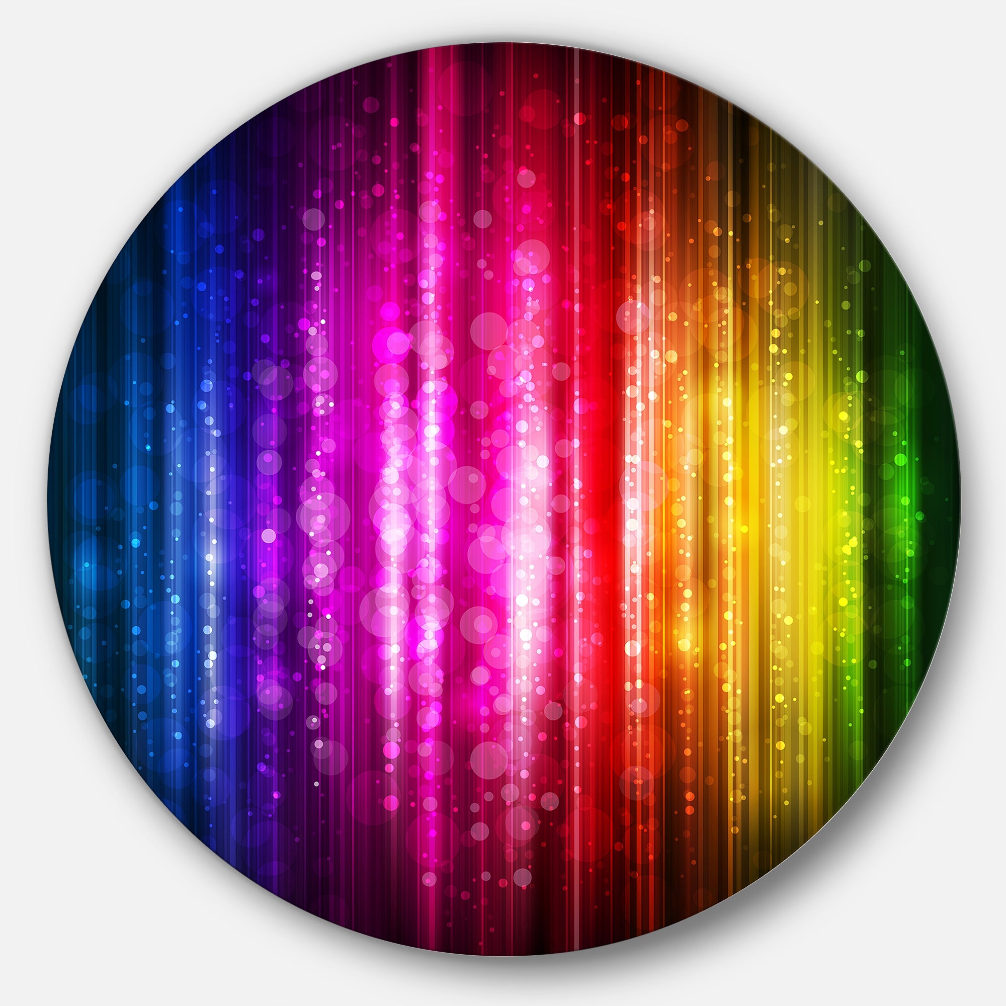 Glowing Background Abstract Metal Artwork