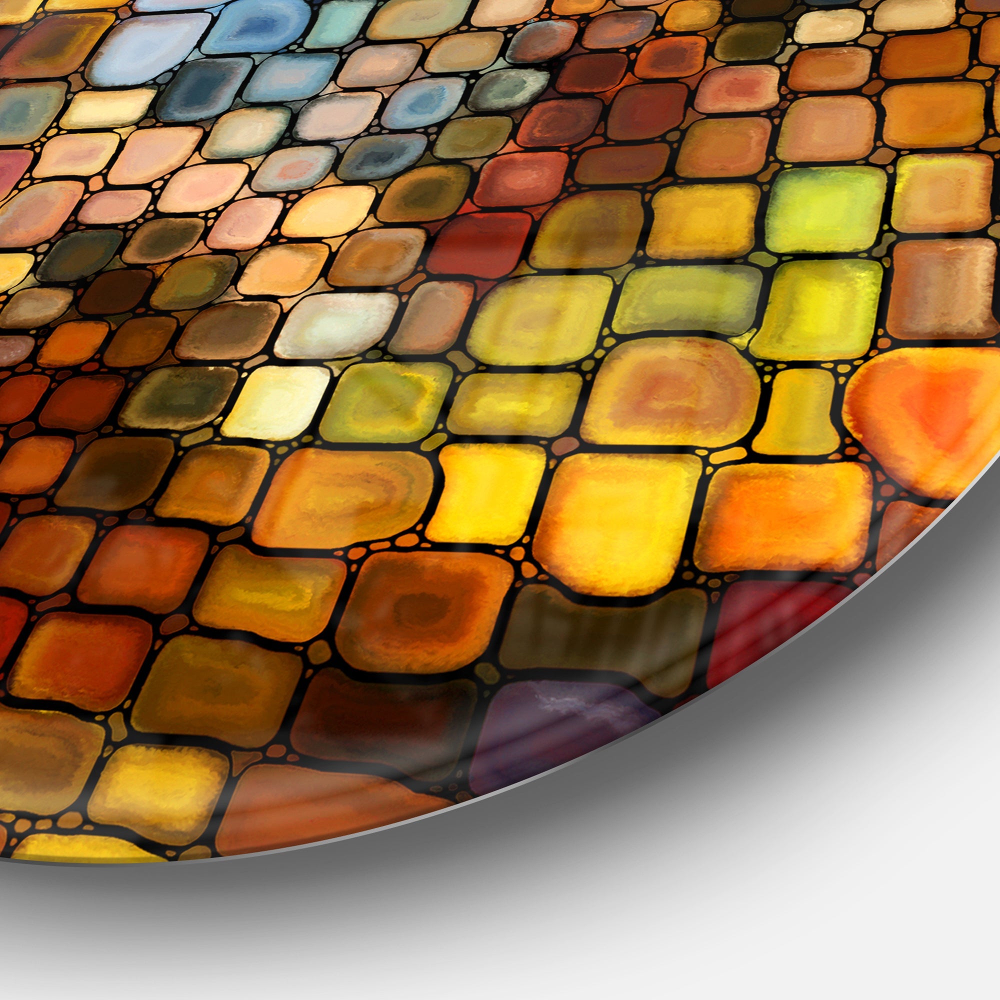 Dreaming of Stained Glass Abstract Metal Artwork