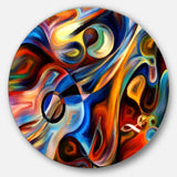 Abstract Music and Rhythm Abstract Metal Circle Wall Art