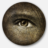 Aging Eyes Disc Abstract Circle Metal Wall Art