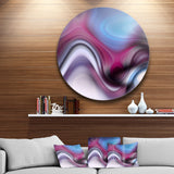 Beautiful Texture of Blue Purple Large Abstract Circle Metal Wall Art