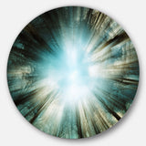 Light From Sky Abstract Circle Metal Wall Art