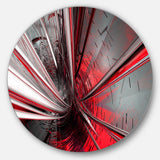 Fractal 3D Deep into Middle Abstract Circle Metal Wall Art