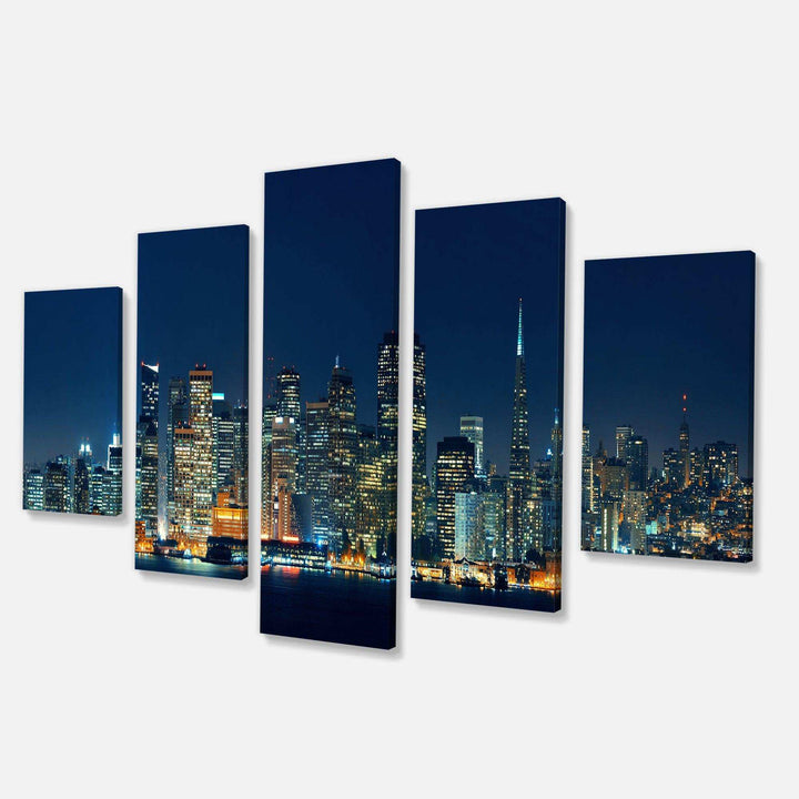 San Francisco Skyline at Night Multi-Panels