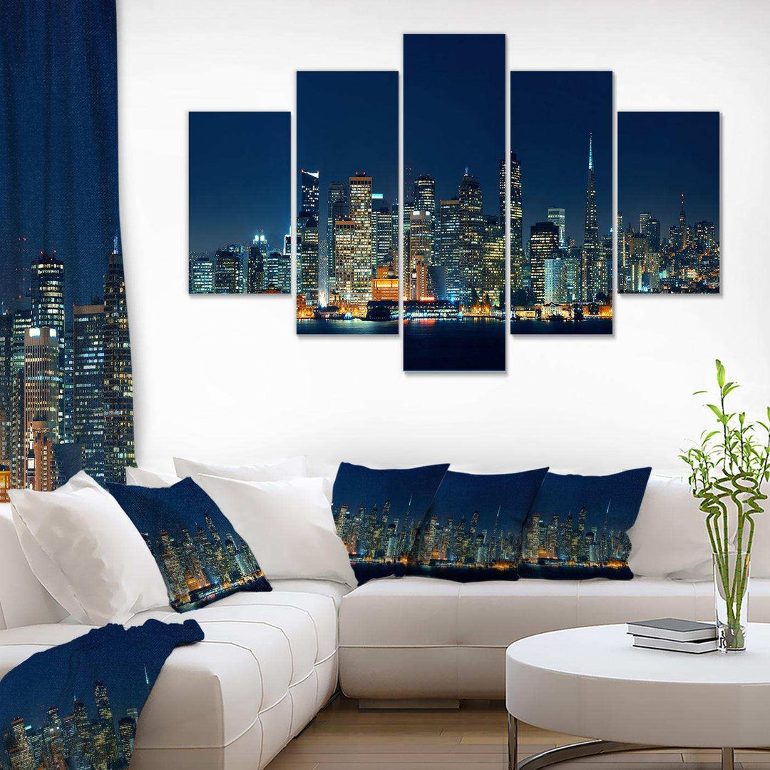 San Francisco Skyline at Night Multi-Panels