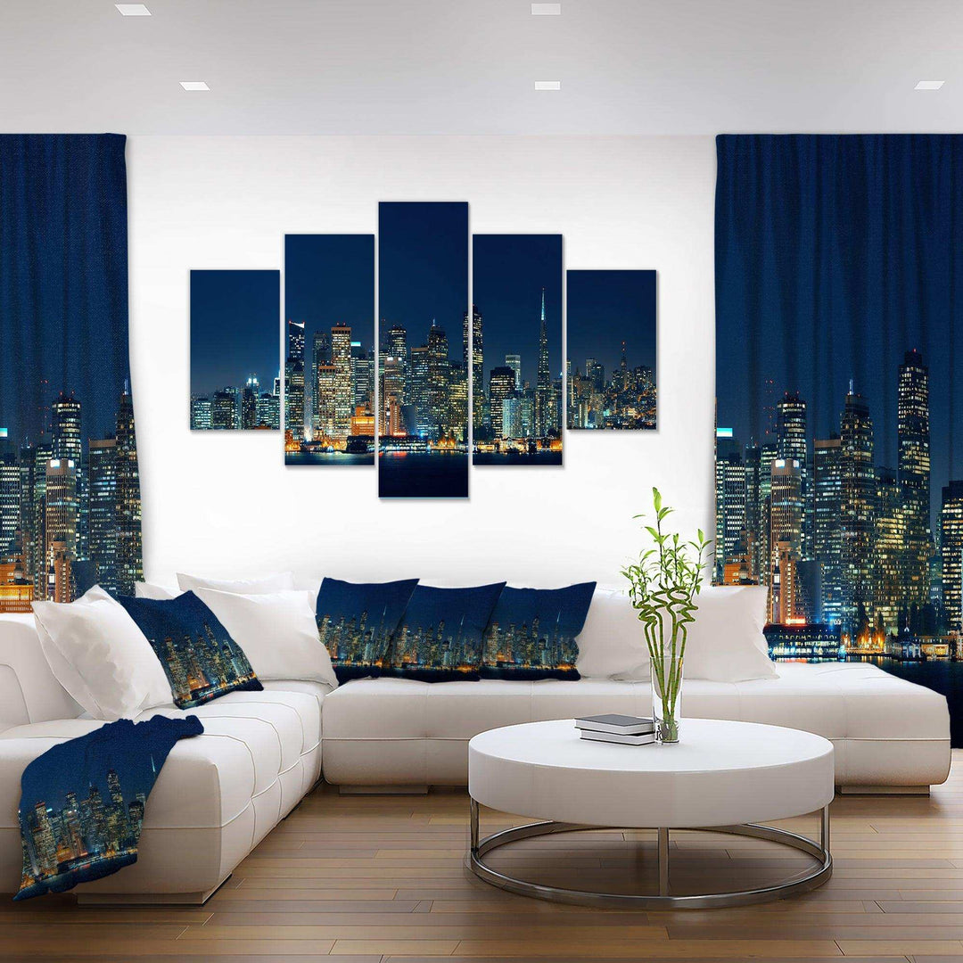 San Francisco Skyline at Night Multi-Panels