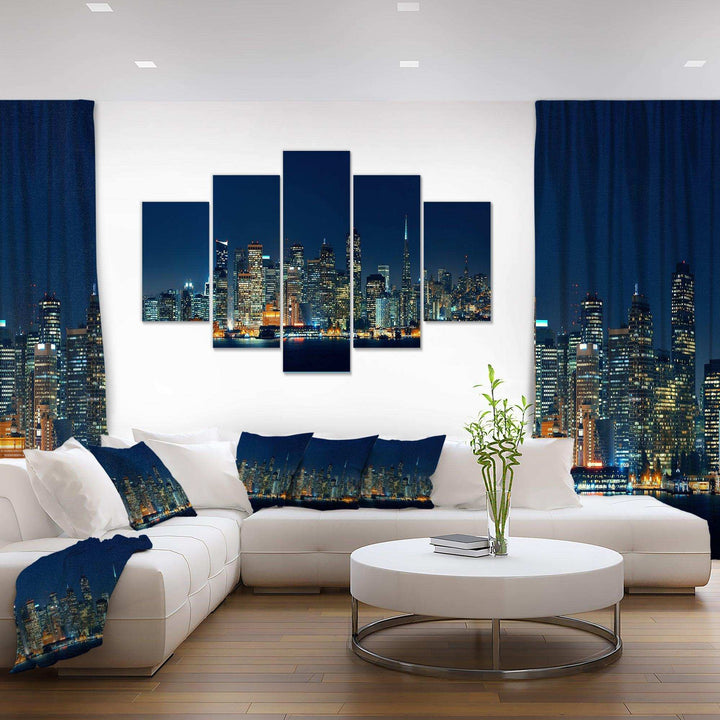 San Francisco Skyline at Night Multi-Panels
