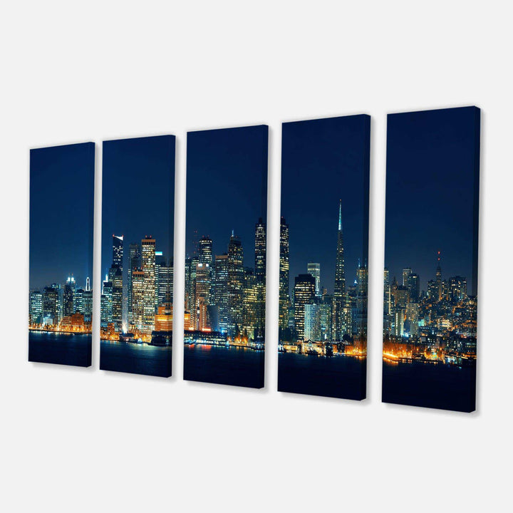 San Francisco Skyline at Night Multi-Panels