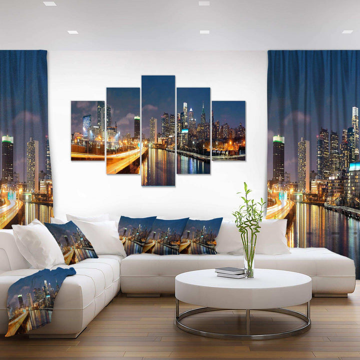Philadelphia Skyline at Night Multi-Panels