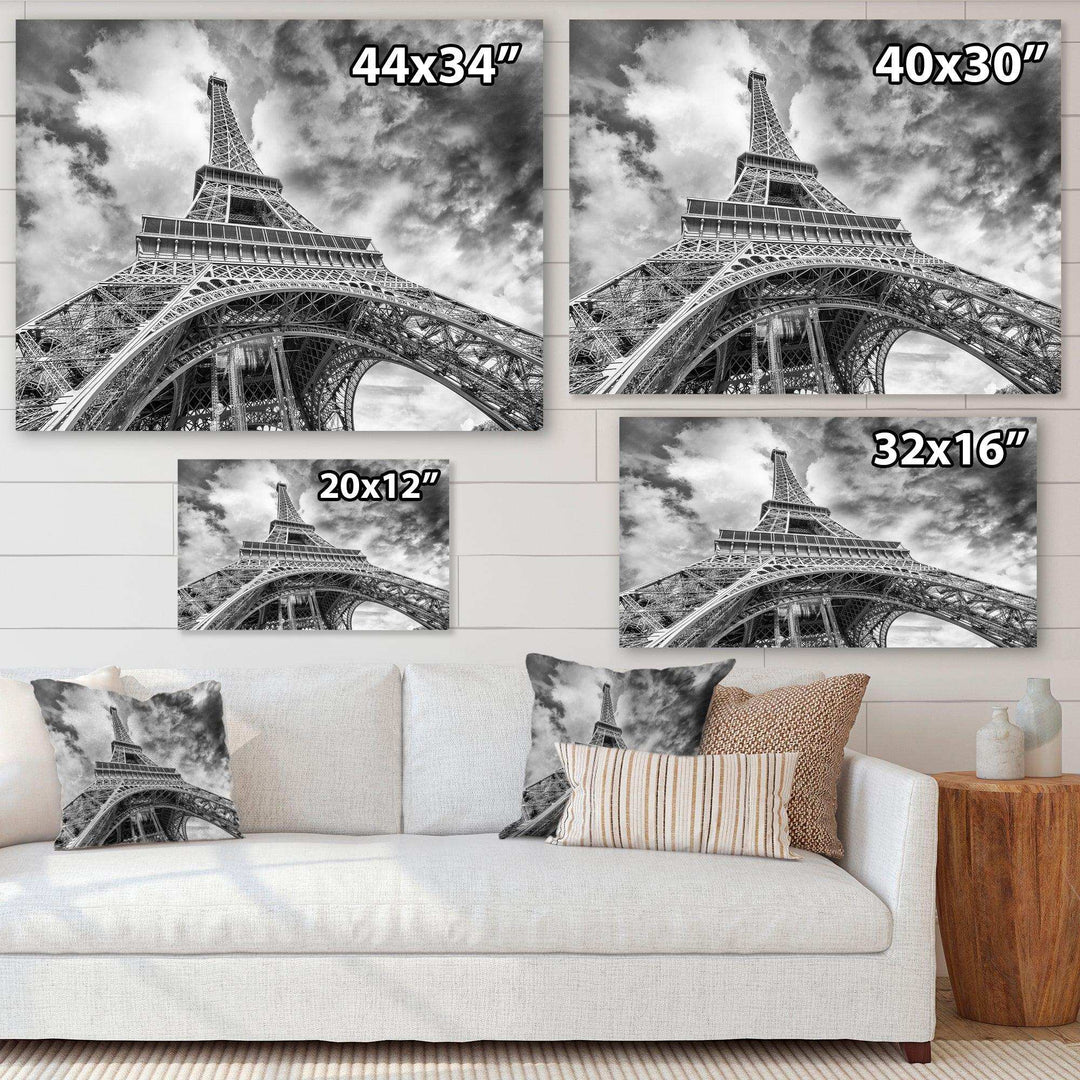 Black and White View of Paris Paris Eiffel Tower
